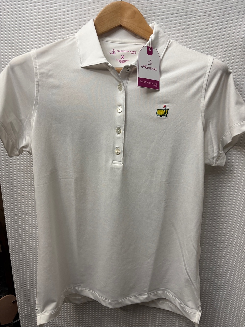 NWT Magnolia Lane Collection Masters women's tech polo golf shirt